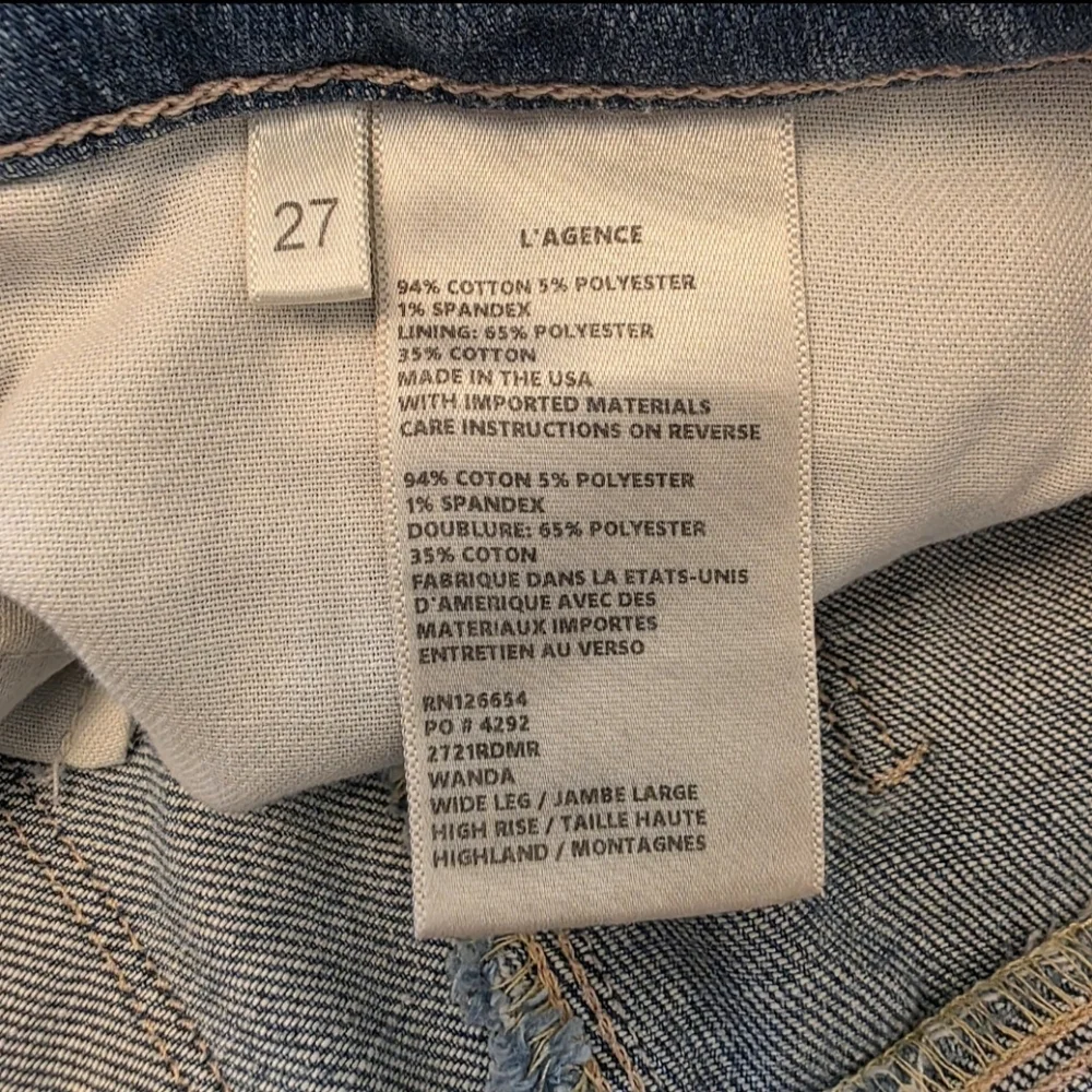 L'AGENCE Sky Blue Ankle Jeans - Picture 10 of 13